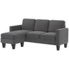Sectional Sofa, L Shaped Couch, with Changeable Chaise or Ottoman