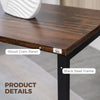 Nesting End Tables Set of 3, Industrial C-Shaped Snack Side Table with Steel Frame for Sofa Couch, Bed, Living Room, Rustic Brown