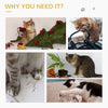 Cat Tree, Small Cat Tower with Perch, Scratching Post, Cat Condo, Toy Ball for Kitty, Indoor Use, Grey
