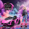 Compatible 12V Battery-powered Kids Electric Ride On Car Toy with Parental Remote Control Music Lights MP3 for 3-5 Years Old Pink