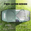 5-6 Person Family Tent, Outdoor Camping Tent with Lighting Hook, Carrying Bag for Camping, Hiking and Travelling, Green