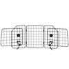 Dog Car Barrier for SUV, Adjustable Car Divider for Trunk Cargo Area, Heavy-Duty Steel Wire Mesh Barrier, Black
