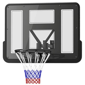 Soozier Wall Mounted Basketball Hoop, Basketball Goal Combo Kit with 43