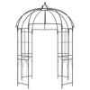 Birdcage Shape Arbour, Metal Garden Arbour Pergola Pavilion for Climbing Plants, Lights, French Style Arch Trellis