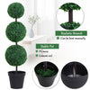 Set of 2 Artificial Ball Boxwood Topiary Trees, 44.1