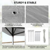 11' x 11' Pop Up Gazebo, Double Roof Foldable Height Adjustable Canopy Tent with Mesh Sidewalls, Carrying Bag, Dark Grey