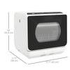 Portable Dishwasher, Counter Dishwasher with 4 Place Settings, 5 Washing Programs, Air-Dry Function, 6L Water Tank
