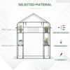 Walk-in Greenhouse with 4 Shelves, 56