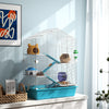 Large Hamster Cage, 5-Tier Small Animal House and Habitats for Gerbil Mice, Light Blue