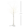 6 ft Artificial Birch Tree Light with Pre-Lit LED Light for Home Party, Indoor and Covered Outdoor Use