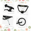 Kids Kick Scooter for 5+ Year Old, Kids Ride on Toy w/ 16'' Inflatable Wheel Dual Brakes, Black