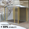 8' x 6' Outdoor Storage Shed, Metal Garden Shed with 2 Windows, 4 Vents, Lockable Doors and Gloves, Dark Grey