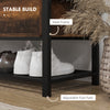 Shoe Storage with Seat, Upholstered Hallway Bench, Shoe Bench with Flip Top and Hidden Space for 4 Pairs of Shoes