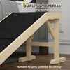 Pet Ramp Bed Steps for Dogs Cats Non-slip Carpet Top Platform Pine Wood 59