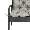 2-Seater Garden Bench Cushion Swing Chair Mat Replacement with Backrest, for Indoor and Outdoor, 39.4