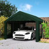 12 x 20ft Carport with 2 Roll-Up Doors, 4 Windows, Portable Garage with Removable Sidewalls for Car, Truck