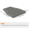 Outdoor Swing Cushion, Tufted Patio Cushion Replacement for Garden Chair Egg Chair,  Indoor Outdoor Seat Cushion, Grey