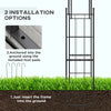 7FT Garden Arch Trellis, Outdoor Wedding Arbor for Ceremony for Climbing Roses, Vines and Plants