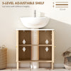Floor Standing Bathroom Vanity, Bathroom Vanity Cabinet with Adjustable Shelf, Oak
