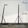 Soozier Foldable Punch Bag Stand, Adjustable Height Heavy Bag Stand with Weighted Base, Freestanding for Home Gym, Stand Only