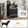 Pet Feeder Station Storage Cabinet, Dog Food Storage Container with Dog Raised Bowls, Watering Supplies