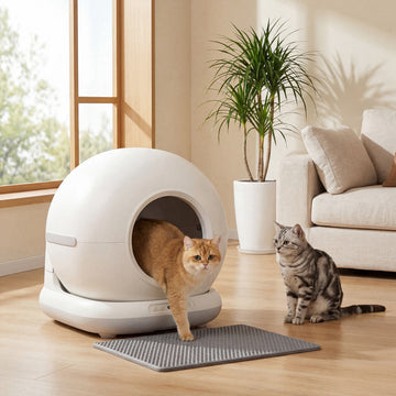 72L Automatic Litter Box, Self Cleaning Litter Box, App Control, Odor & Noise Control, Safety Sensors, Deodorant Gel