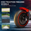 6V Kids Motorcycle with Training Wheels, Foot Pedal, Headlight, Forward/Reverse, Single-Button Start, Red