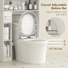 Modern Over the Toilet Storage Cabinet with 2 Doors, Above Commode Storage Cabinet with Toilet Paper Holder, White
