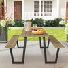 5.7 FT Outdoor Picnic Table with 2