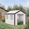 6.6' x 10' x 7' Heavy Duty Walk-In Greenhouse Vegetable Seed Growth Tent Outdoor Plant Growing Tunnel Warm House Flower Shed Backyard