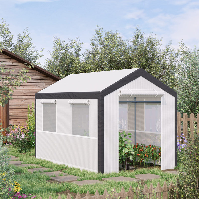 6.6' x 10' x 7' Heavy Duty Walk-In Greenhouse Vegetable Seed Growth Tent Outdoor Plant Growing Tunnel Warm House Flower Shed Backyard