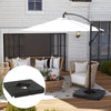 Umbrella Weights for Cantilever Parasols, Set of 4 Heavy Duty Parasol Base Weights, Black