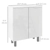 Shoe Cabinet, Shoe Storage Cabinet with Soft-Close Hinges and Adjustable Shelves, Holds 15-20 Pairs, High Gloss White