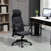 High Back Office Chair, Ergonomic Mesh Computer Chair Executive Task Chair with Massage Lumbar Support & Headrest Rocking, Black