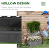 Wood Planter with Trellis for Vine Climbing, Raised Garden Bed to Grow Vegetables for Backyard, 28