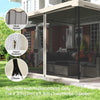 Replacement Mosquito Netting for Gazebo 10' x 10' Black Screen Walls for Canopy with Zippers for Parties and Outdoor Activities, Cream White