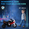 Kids Motorcycle, 6V Battery Powered Toddler Motorcycle with Headlight, Music, 3 Wheels Electric Motorcycle for Kids, Licensed BMW, Gift for Boys & Girls -Red