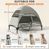 Elevated Dog Bed with Canopy Raised Dog Bed  Washable Mesh Steel Frame 41.7