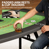 Soozier Poker Table Foldable, 72