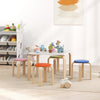 Qaba Kids Table and Chair Set, 5-Piece Children Furniture Set, Kids Table and 4 Chair Set for Daycare, Classroom, Playroom