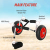 Soozier Kayak Cart Canoe Dolly for Carrying Paddleboard, Kayak Trolley Cart with Aluminum Frame & Folding Design