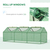 Portable Mini Tunnel Greenhouse Garden Planting Warm House with 3 Windows, 71