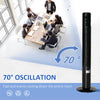 Freestanding Tower Fan Cooling for Home Bedroom with Oscillating, 3 Speed, 12h Timer, LED Sensor Panel, Remote Controller, Black