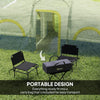 4 Person Camping Tent, 3 Room Cabin Tent, 3000mm Waterproof and UPF30+ with Sewn in Groundsheet and Carry Bag