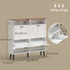 Shoe Storage Cabinet with 4 Flip Drawers, Farmhouse Narrow Shoe Cabinet, Holds Up to 24 Pairs