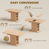 Extendable Dining Table for 4-6 People, 43.3