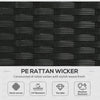 Wicker Patio Furniture, Outdoor PE Rattan Sofa Set with Retractable Canopy Pergola, Shade Shelter for Deck, Pool, Garden, Terrace, Grey