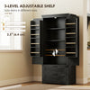 Farmhouse Kitchen Pantry Storage Cabinet, 64