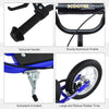 Kids Scooter with Adjustable Handlebar, Youth Kick Scooter with Dual Brakes, Inflatable Wheels, for Age 5+, Blue