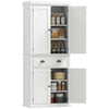 Long Standing Kitchen Cabinet w/ 2 Drawers MDF Board